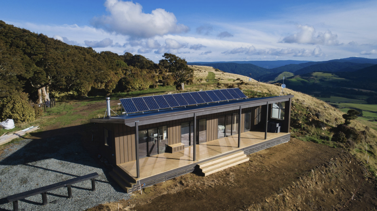 Photo of property: Solar power panel of Table Hill Hut 