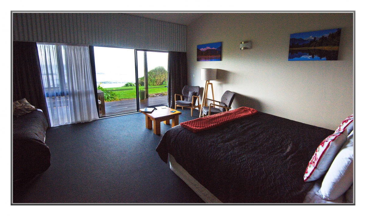 Photo of property: Driftwood suite and views to Tasman Sea