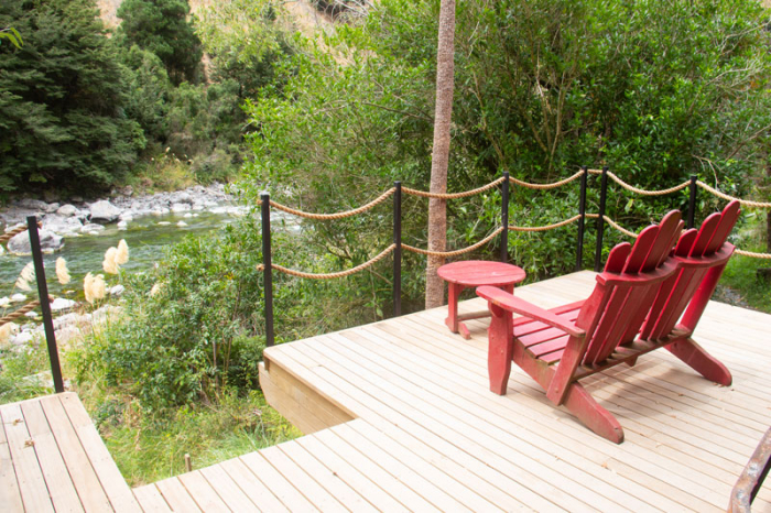 Photo of property: The deck overlooking the Rangitikei river