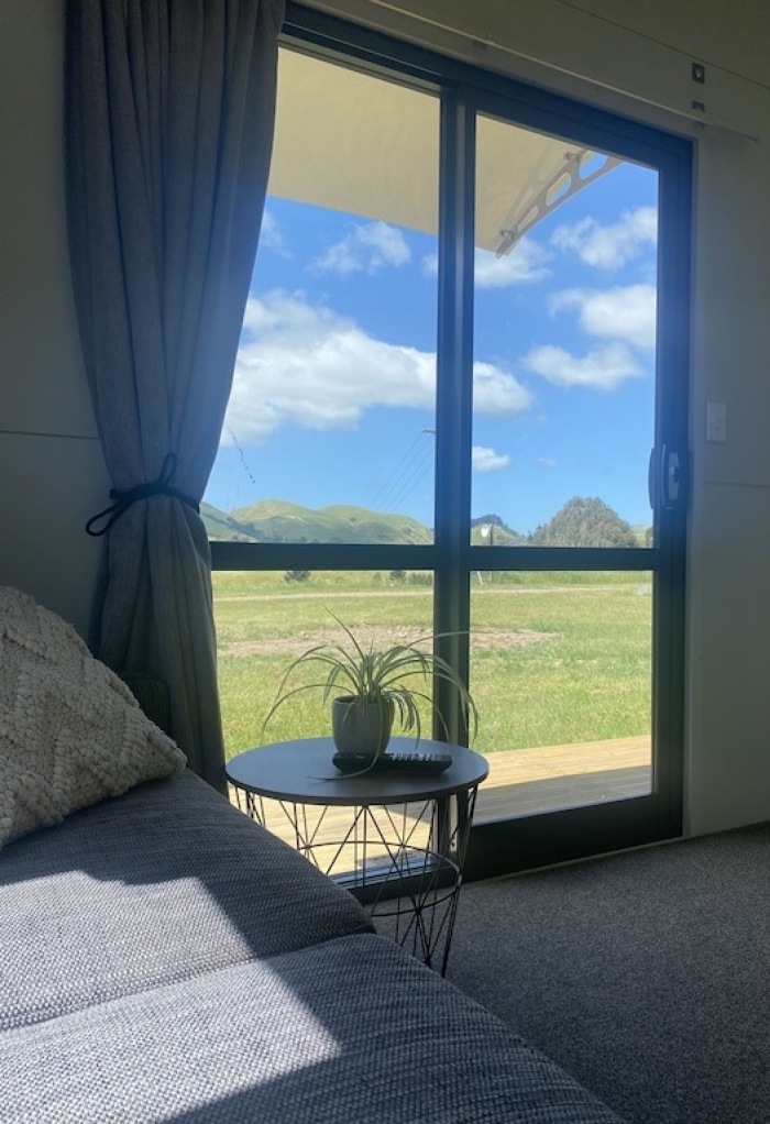 Photo of property: View towards Hau Nui Wind Farm
