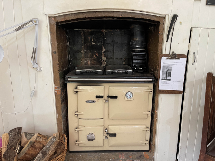 Photo of property: Wood burning Rayburn oven  (there is an electric oven too)