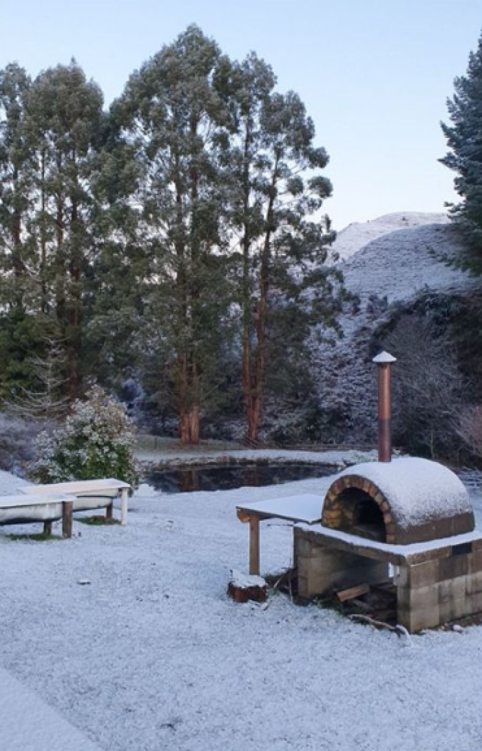 Photo of property: Pizza oven in the snow