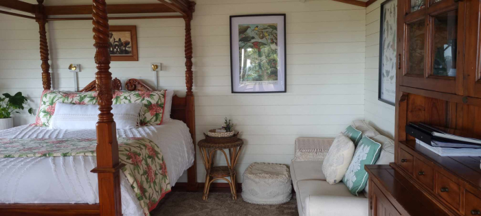 Photo of property: 4 poster bed in cabin