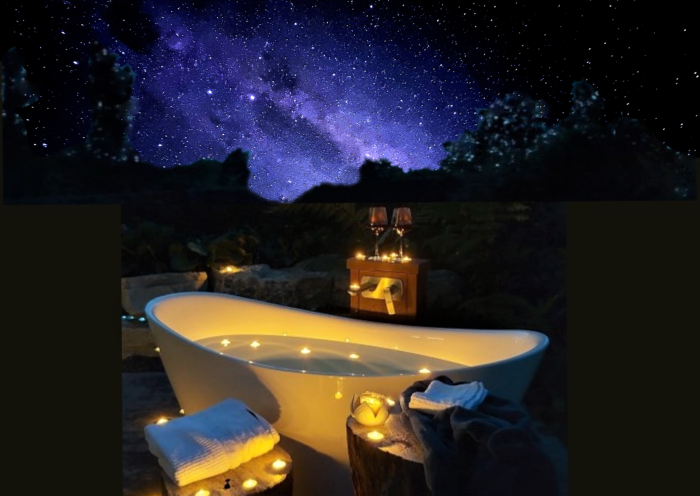 Photo of property: The outdoor bath is simply the best place to view the Milky Way from under some of the clearest skies in New Zealand