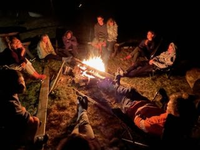 Photo of property: Open fire at night