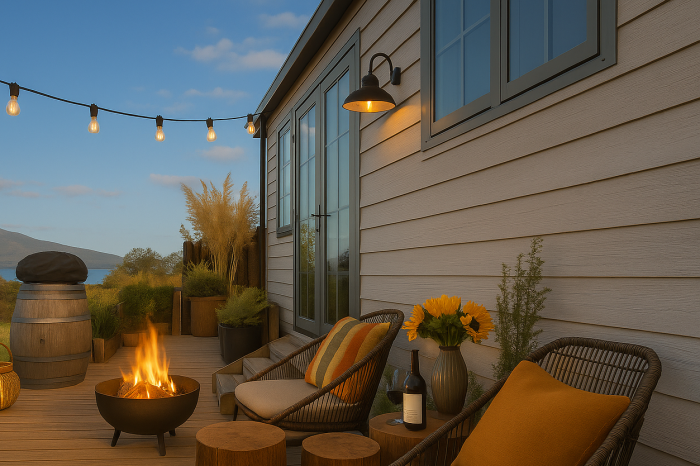 Photo of property: Deck with BBQ and Firepit