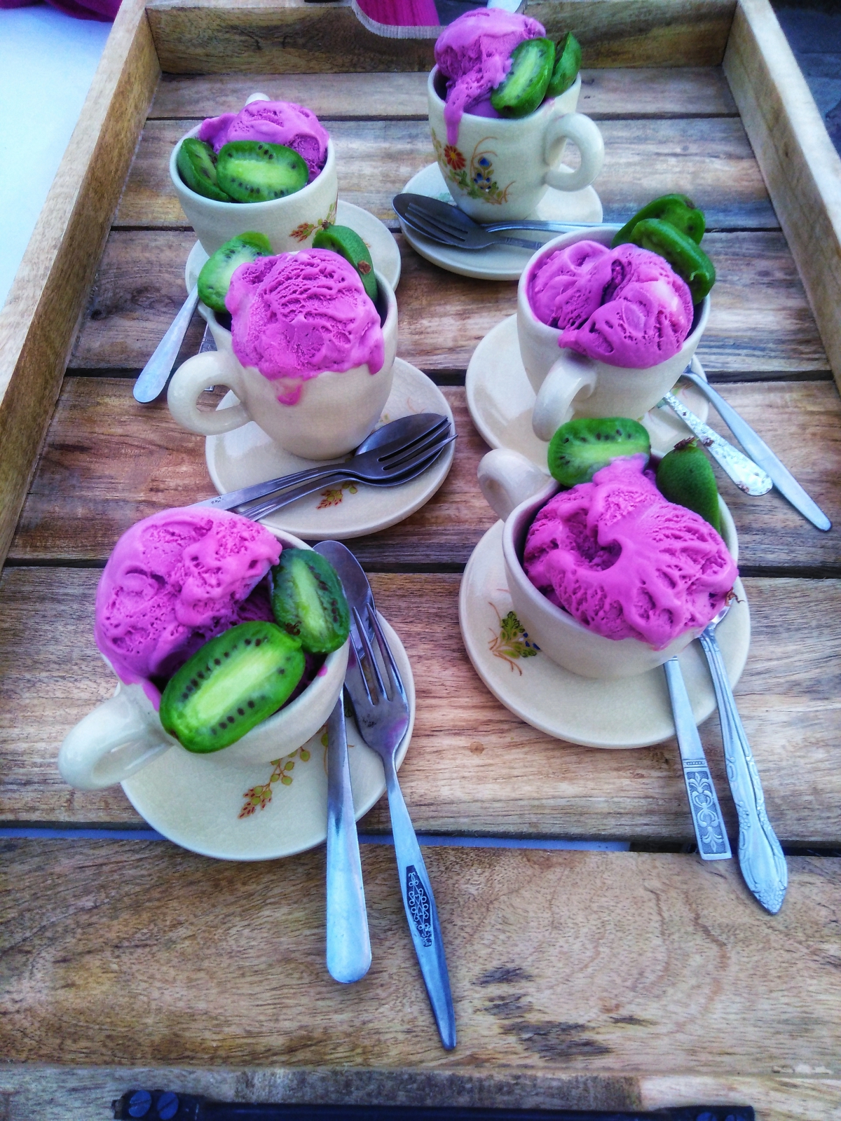 Photo of property: In the summer Jen serves the family kapiti coast berry icecream on a tray as a treat. 