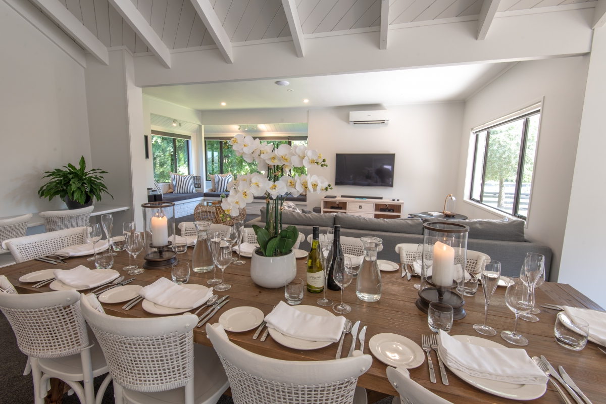 Photo of property: The Hamptons Open Plan Dining room - one of the options available at Lakeview Lodge